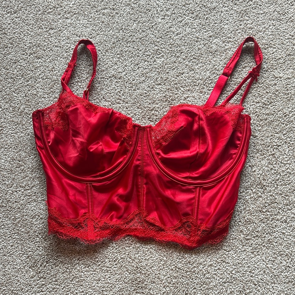 Victoria's Secret Red Lace Bra